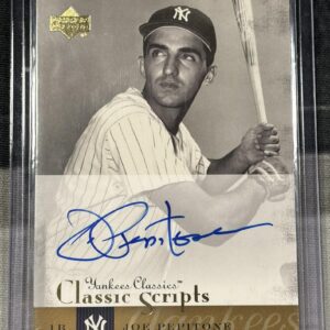 2004 Upper Deck Classic Scripts Joe Pepitone Auto