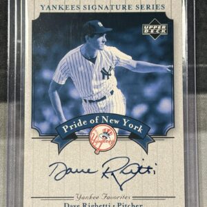 2003 Upper Deck Pride of New York Dave Righetti Auto