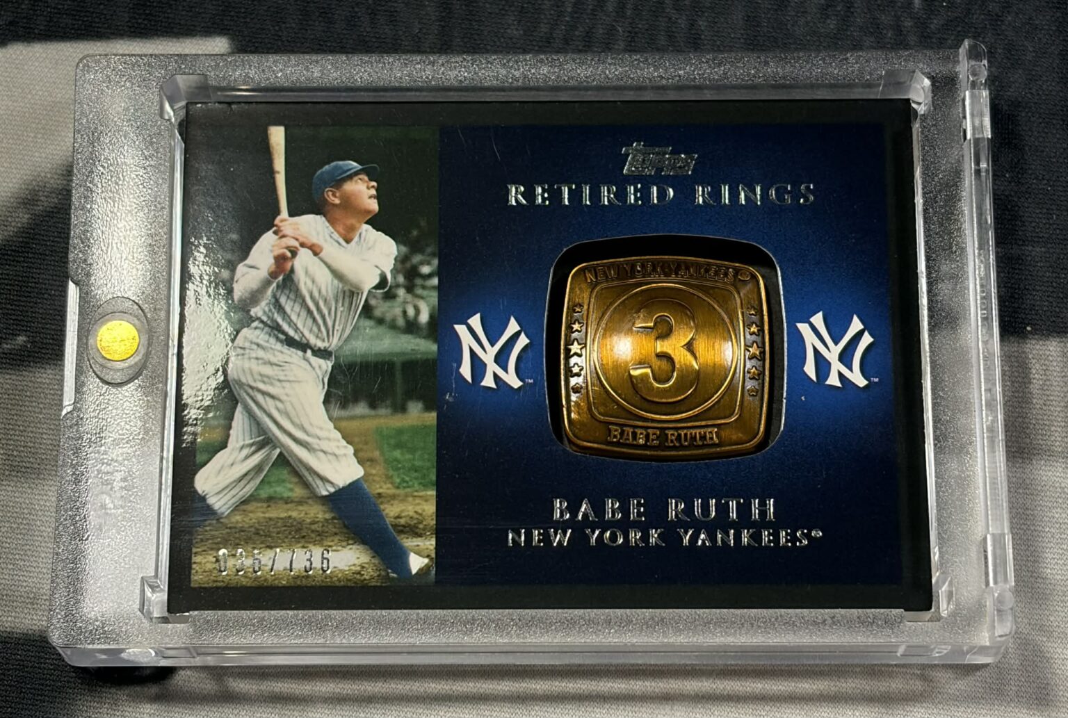 Babe Ruth Rings 2012 Topps Babe Ruth Retired Rings – The Locker Room 78