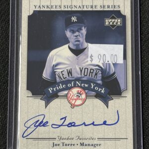 2003 UPPER DECK PRIDE OF NEW YORK JOE TORRE AUTO